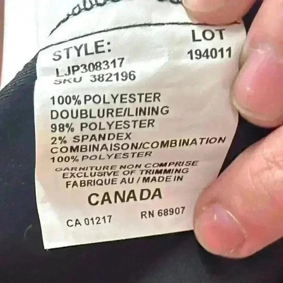 Le Chateau Black  Inverted V Jumpsuit - Picture 3 of 9